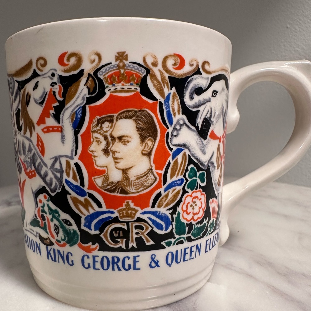 Burleigh Ware Mug by Dame Laura Knight- Coronation made in England